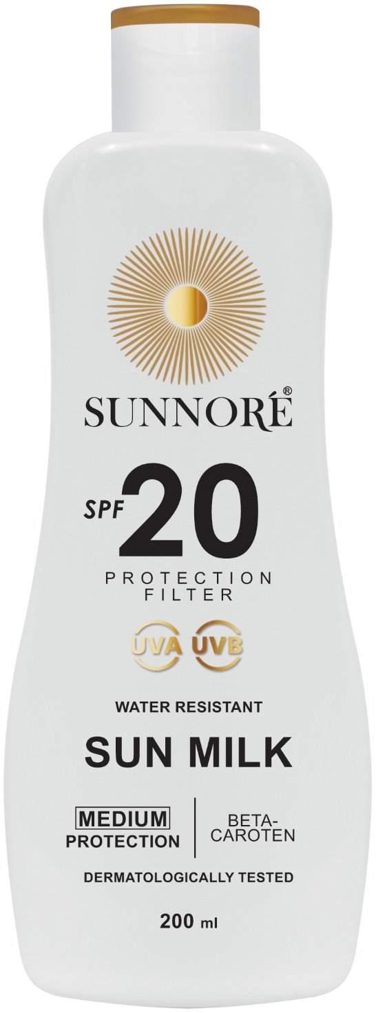 SUNNORÉ Opalovací mléko SPF 20 - 200 ml SUNNORÉ Opalovací mléko SPF 20 - 200 ml