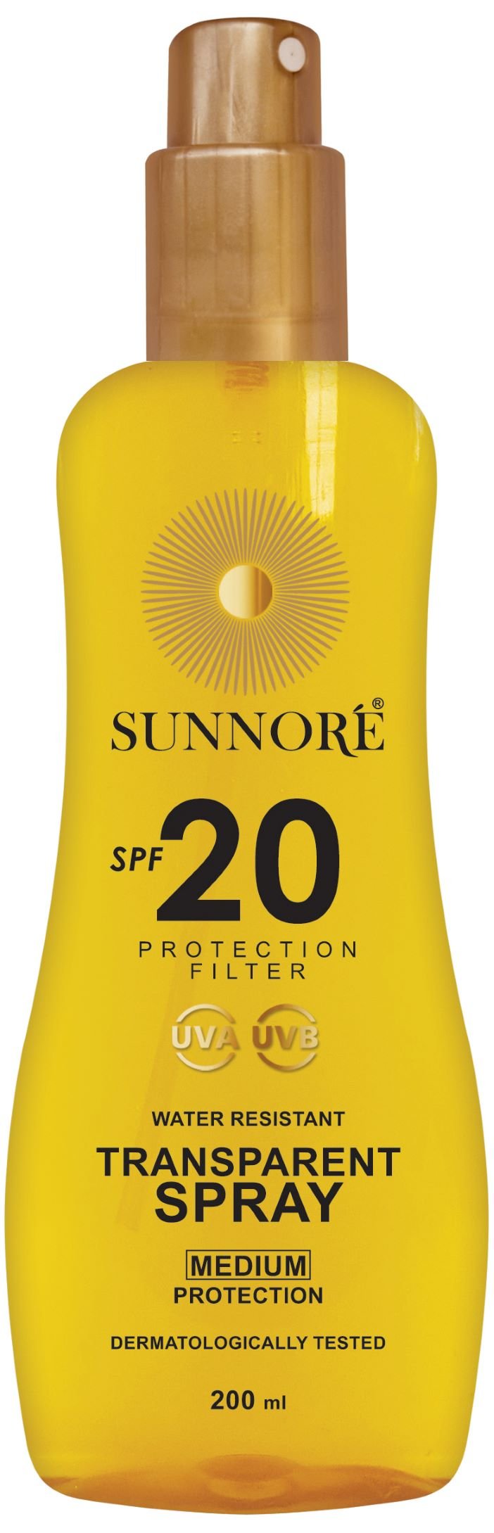 SUNNORÉ Transparentní sprej SPF 20 200ml SUNNORÉ Transparentní sprej SPF 20 200ml
